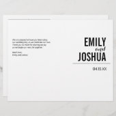 Schlichte Hochzeitsfeier Programmvorlage (Vorne/Hinten)