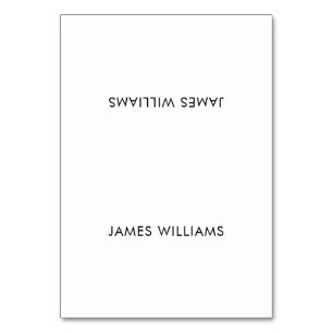 Schlichte Hochzeitsszenarien Weiß Tischnummer