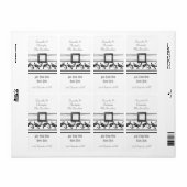 Schlichte Hochzeitsweinflasche (Vorne)