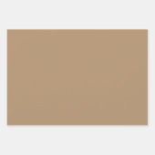 Schlichte Honig-Eiscreme-Kaffeebraten 3 Tones Geschenkpapier Set (Vorderseite 3)