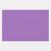 Schlichte Irisweiche lila Geschenkpapier Set (Vorderseite)