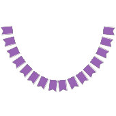 Schlichte Irisweiche lila Wimpelkette (Alle)