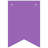 Schlichte Irisweiche lila Wimpelkette (Dritte Fahne)