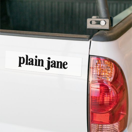 Schlichte Jane Autoaufkleber (Auf Lkw)