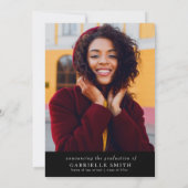 schlichte Jurastudium Einladung (Rückseite)