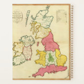 Schlichte Karte Britische Inseln Planer (Rückseite)