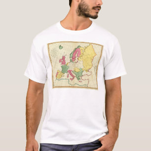 Schlichte Karte Europa T-Shirt
