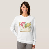 Schlichte Karte Welt T-Shirt (Vorne ganz)