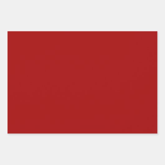 Schlichte Kastanie Ruby Apple Maroon Shades 3 Tone Geschenkpapier Set (Vorderseite 3)