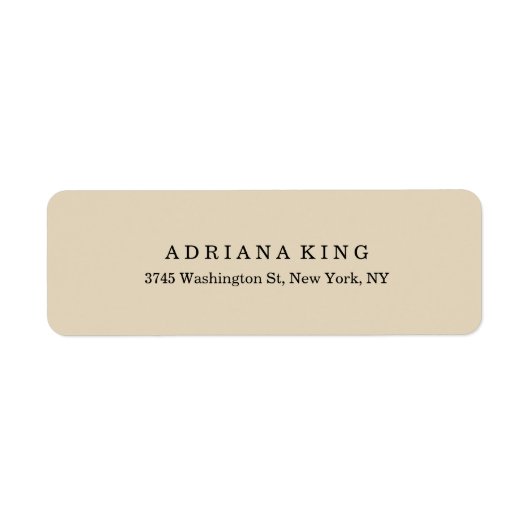 Schlichte klassische Beige Minimalistisch Beruflic (Vorne)