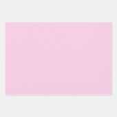 Schlichte klassische Blubble Gum Melon Pink Shades Geschenkpapier Set (Vorderseite)