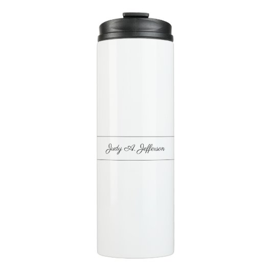 Schlichte klassische Minimalistische Parisienne-Ka Thermosbecher (Vorderseite)