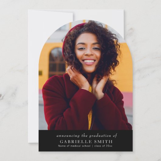 schlichte Kleinstkrankenschwester Einladung (Rückseite)