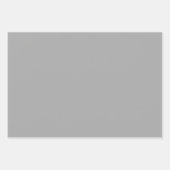 Schlichte Kohle leichte Carbon-Grauschattierungen  Geschenkpapier Set (Vorderseite 3)