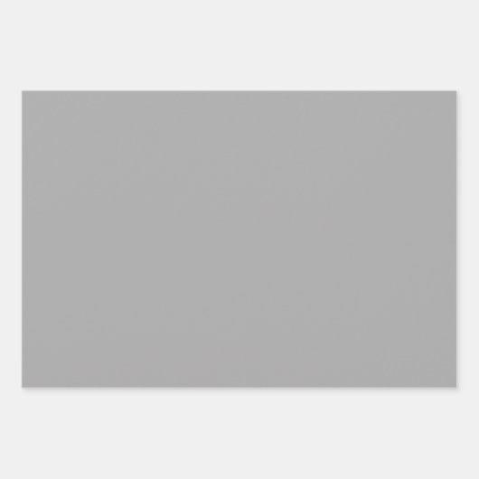 Schlichte Kohle leichte Carbon-Grauschattierungen Geschenkpapier Set (Vorderseite 3)