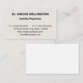 Schlichte, konservative Visitenkarte (Vorne/Hinten)