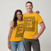schlichte Kontur und Panda-Design T-Shirt (Unisex)