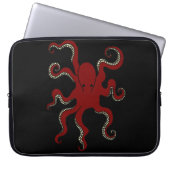 Schlichte Kraken-Laptop-Hülse Laptopschutzhülle (Vorderseite)