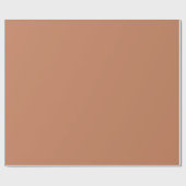 Schlichte Kupferfarbe in fester Farbe Geschenkpapier (Flach)