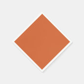 Schlichte Kürbisorange mit fester Ernte Serviette (Ecke)