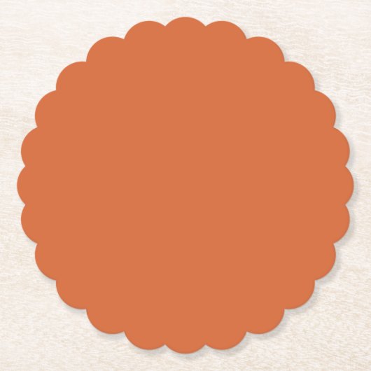 Schlichte Kürbisorange mit fester Ernte Untersetzer (Vorderseite)