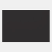 Schlichte Lakritze in Schwarz-Schatten 3 Töne Geschenkpapier Set (Vorderseite 2)