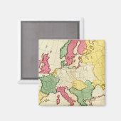 Schlichte Landkarte Europa Magnet (Vorderseite/Rückseite)