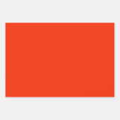 Schlichte Lava, lebend orange Geschenkpapier Set (Vorderseite 3)