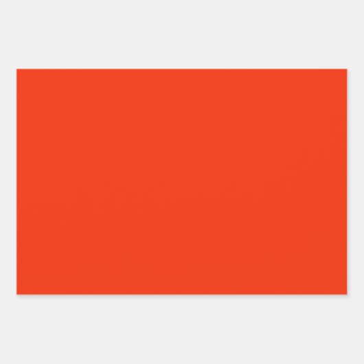 Schlichte Lava, lebend orange Geschenkpapier Set (Vorderseite)