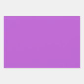 Schlichte Lavendel Plum Orchid Lila Schatten 3 Tön Geschenkpapier Set (Vorderseite 3)