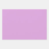 Schlichte Lavendel Plum Orchid Lila Schatten 3 Tön Geschenkpapier Set (Vorderseite 2)