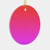 Schlichte leere Rot-Schatten DIY addieren Keramik Ornament (Rechts)