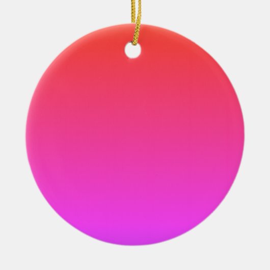 Schlichte leere Rot-Schatten DIY addieren Keramik Ornament (Vorne)