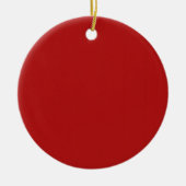 Schlichte leere Rot-Schatten DIY addieren Keramikornament (Vorne)