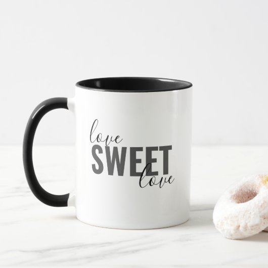 schlichte LIEBE SWEET LIEBE | Tasse (Mit Donut)