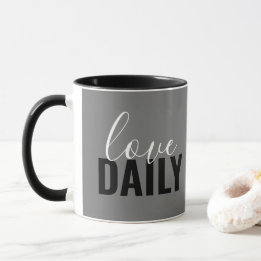 schlichte LIEBE TÄGLICH | Tasse