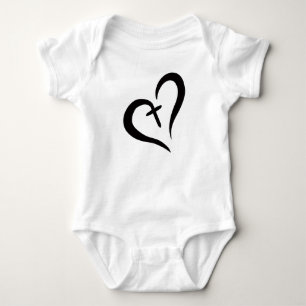 schlichte Liebe und Glaube   Baby Strampler