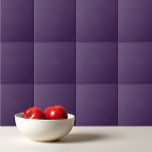 Schlichte, lila Acai-Beere in fester Farbe Fliese<br><div class="desc">Solide Farbe schlicht dunkle lila Acai Bery Design.</div>