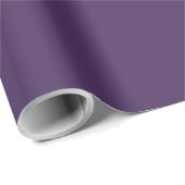 Schlichte, lila Acai-Beere in fester Farbe Geschenkpapier (Rolleneckpunkt)