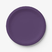 Schlichte, lila Acai-Beere in fester Farbe Pappteller (Vorderseite)