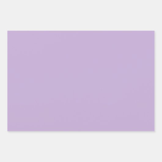 Schlichte Lila Papierblätter Geschenkpapier Set (Vorderseite 3)