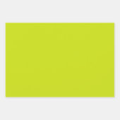 Schlichte Limone Frühlingshemme Grüne Farbtöne 3 T Geschenkpapier Set (Vorderseite 3)