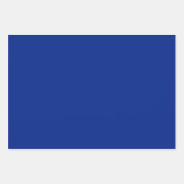 Schlichte Luftauflösung Blauer Schatten 3 Tonne Geschenkpapier Set