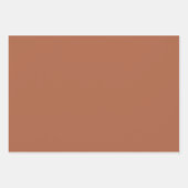 Schlichte Mars Ahornzucker braun Schatten 3 Töne Geschenkpapier Set (Vorderseite 3)