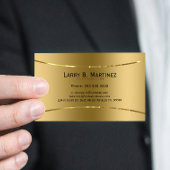 Schlichte metallische Imitat Gold-Edelstahl-Look Visitenkarte