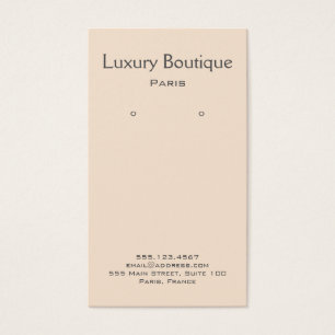 Schlichte Minimal Cream Jewelry Earring Display