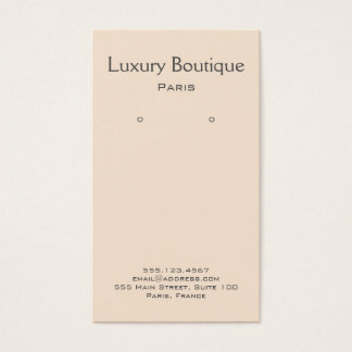 Schlichte Minimal Cream Jewelry Earring Display