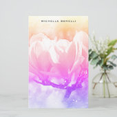 Schlichte Minimalistische Berufliche Blume Briefpapier (Stehend Vorderseite)