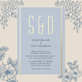 Schlichte Minimalistische Chic Moderne Skripthochz Folieneinladung