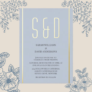 Schlichte Minimalistische Chic Moderne Skripthochz Folieneinladung